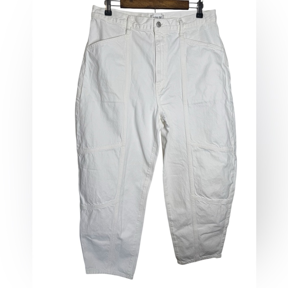 Agolde Mara Barrel Jean in Milkshake - Picture 4 of 15